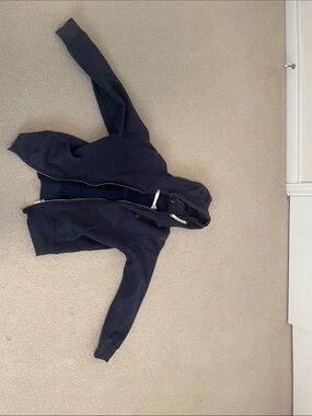 Ralph Lauren Navy Blue Zip-Up Hoodie Sweater
